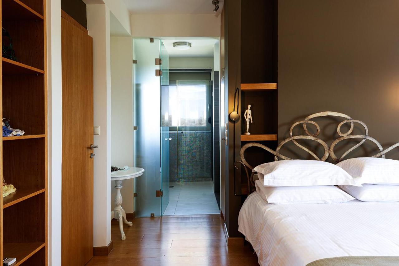 Rizes Villa With Jacuzzi & Heated Pool Agia Triada Bagian luar foto